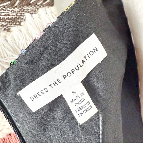 Dress The Population Viviane Sequin Dress Sz S NWT - Picture 9 of 12